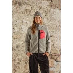 Maloja BirkenpilzM. Mountain Fleece Damenjacke - Grey Melange 0114 -Maloja maloja birkenpilzm 1529902