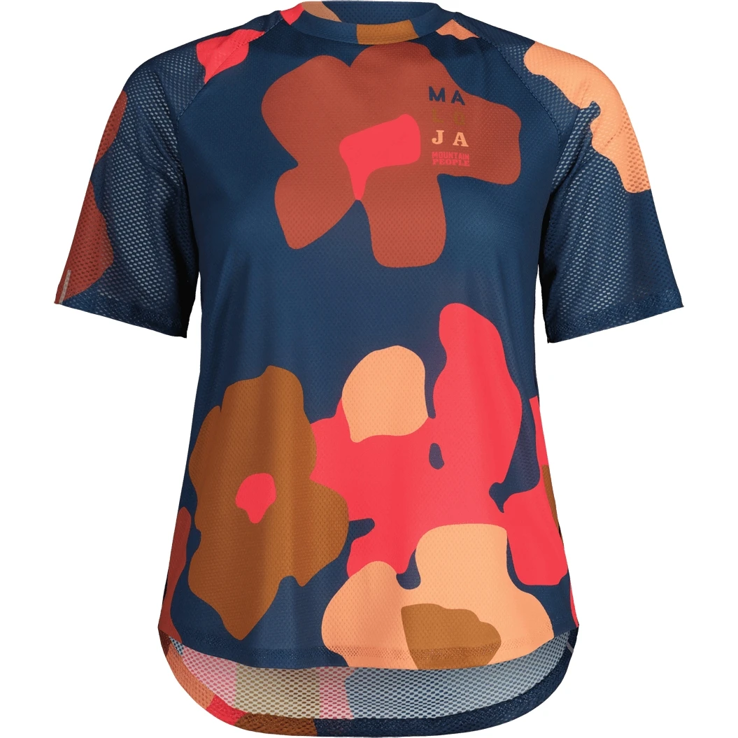 Maloja BüschelschönM. Trail Running Damen T-Shirt - Midnight Primrose 8745 1 Maloja BüschelschönM. Trail Running Damen T-Shirt - Midnight Primrose 8745