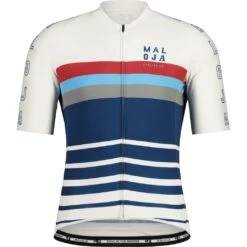 Maloja FurglerM. Roadbike Trikot - Glacier Milk Stripe 8597
