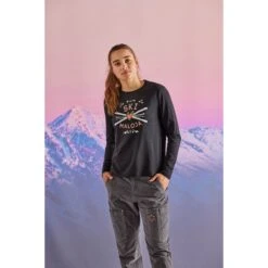 Maloja GrauschnepperM. Traceable BioRe Damen Langarmshirt - Grey Melange 0114 -Maloja maloja grauschnepperm traceable biore longsleeve moonless 0817 2 1299149