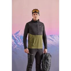 Maloja KalternM. Mountain Midlayer Hybrid Langarmshirt - Midnight 8581 -Maloja maloja kalternm mountain midlayer hybrid shirt moss multi 0562 1 1299183 1