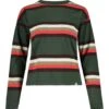 Maloja KarrosterM. Heavy Cotton Damen Langarmshirt - Deep Forest Stripe 8797