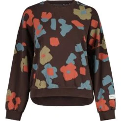 Maloja LauenaM. Organic Damen Sweatshirt - Chocolate Primrose 8786