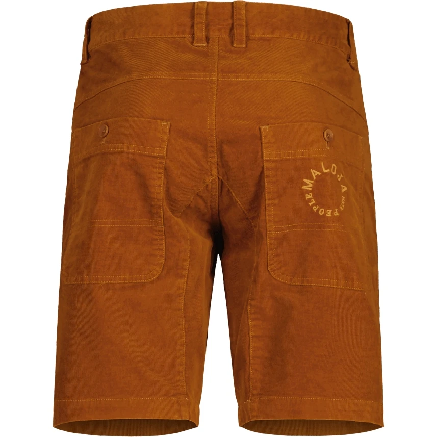 Maloja MehlpilzM. Bio-Baumwoll Kord-Stretch-Shorts - Amber 7024 2 Maloja MehlpilzM. Bio-Baumwoll Kord-Stretch-Shorts - Amber 7024 – Bild 2
