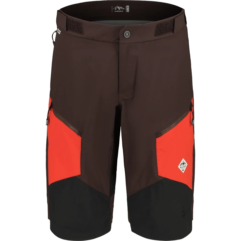 Maloja PinasM. Enduro Softshell Shorts - Chocolate Multi 8785 1 Maloja PinasM. Enduro Softshell Shorts - Chocolate Multi 8785
