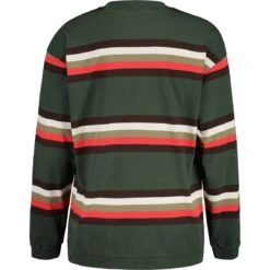Maloja TschirgantM. Heavy Cotton Langarmshirt - Deep Forest Stripe 8797 -Maloja maloja tschirgantm 1549087