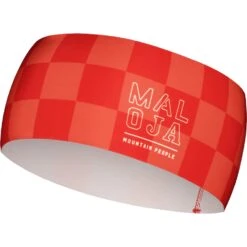 Maloja WiesbachhornM. Sports Headband - Fire Red Check 8798